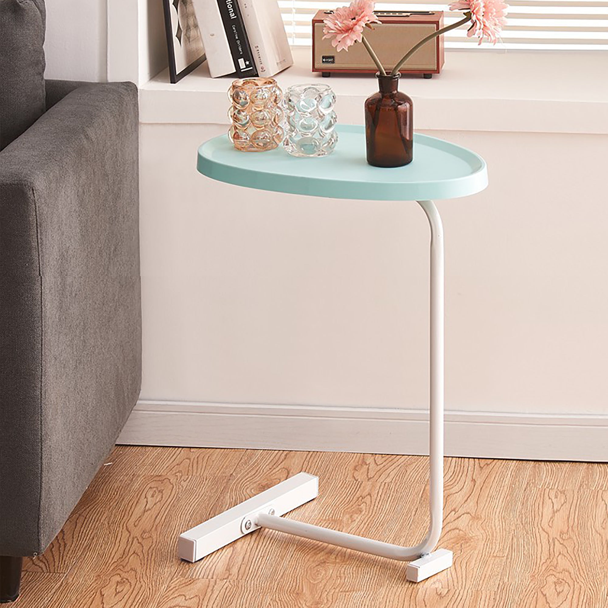 Pink Side Table 3 C Shaped End Table For Living Room Bedroom