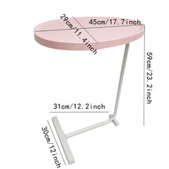 Pink Side Table 3 C Shaped End Table For Living Room Bedroom