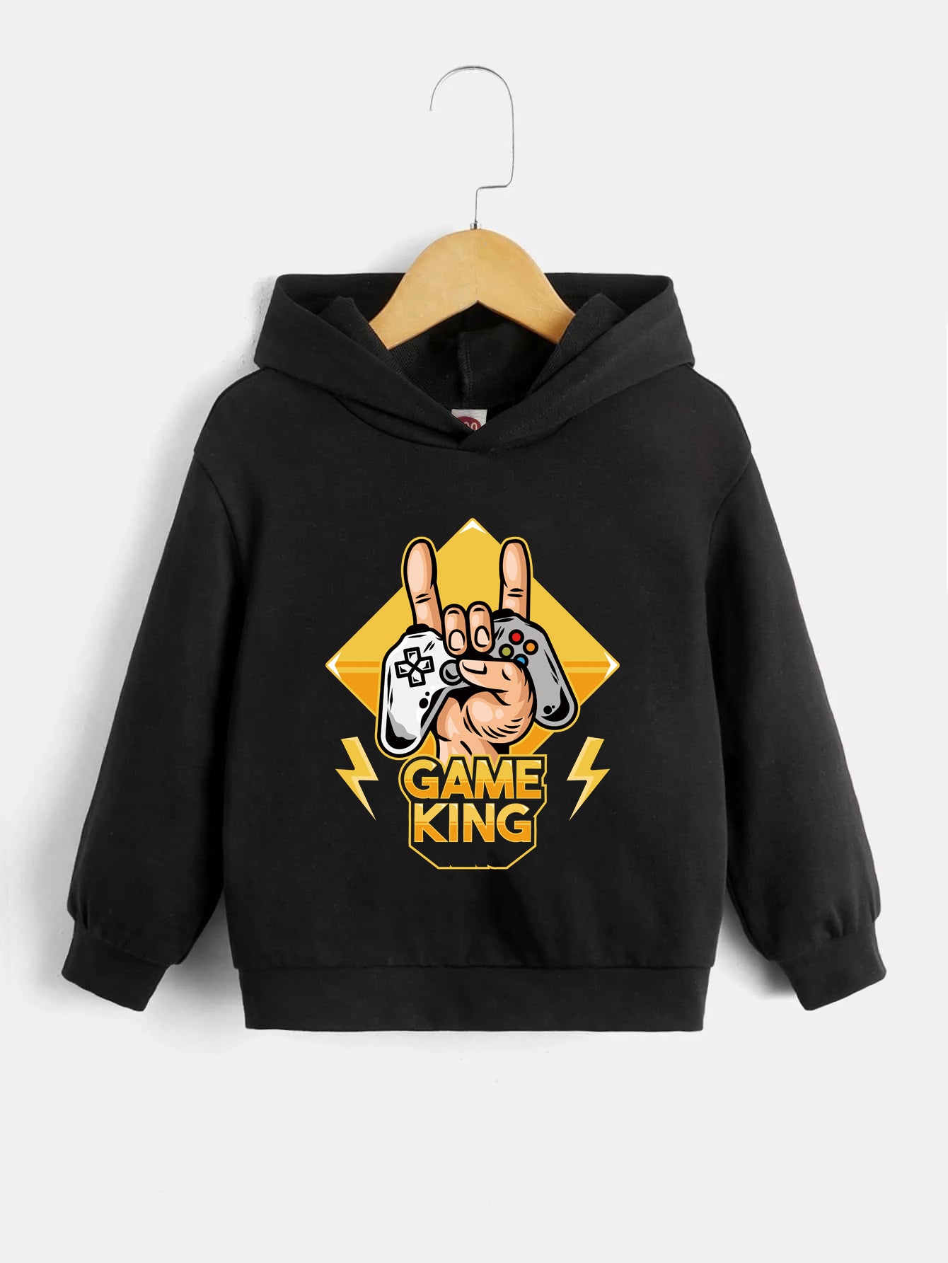 Game Console Pattern Kid's Hoodie Long Sleeve Top Boy's Clothes