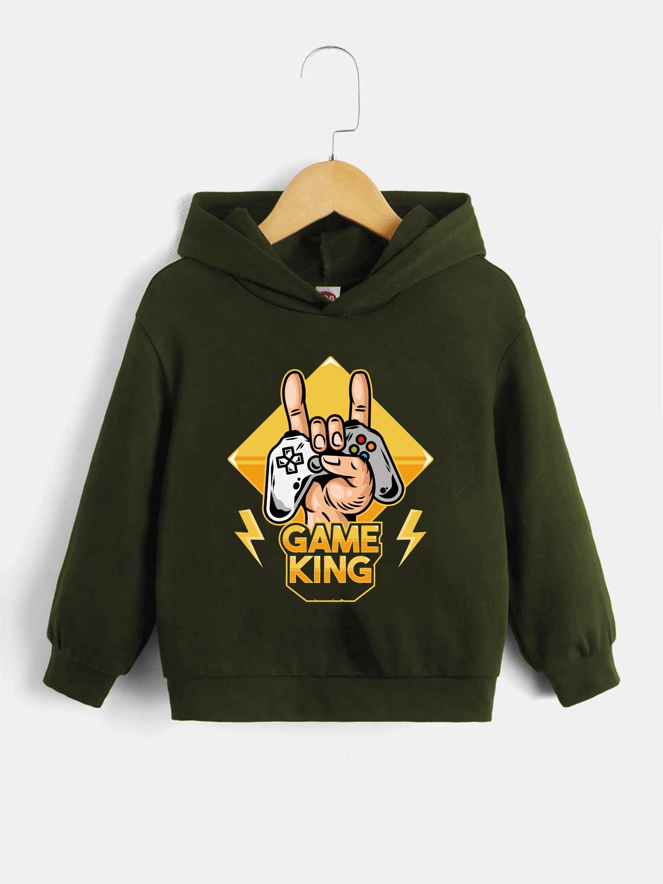 Game Console Pattern Kid's Hoodie Long Sleeve Top Boy's Clothes