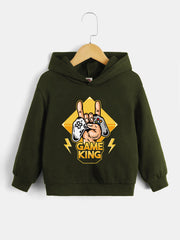 Game Console Pattern Kid's Hoodie Long Sleeve Top Boy's Clothes