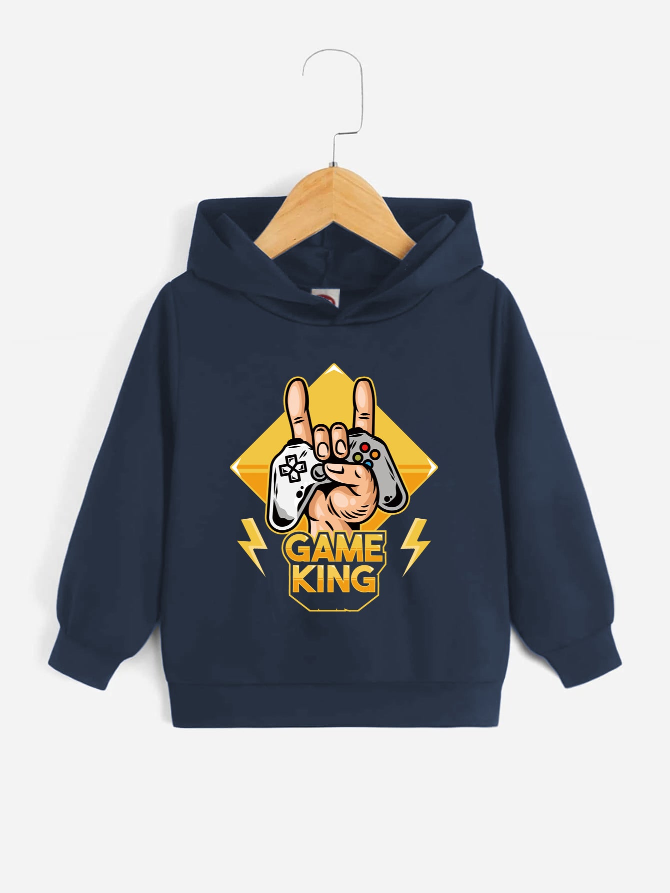 Game Console Pattern Kid's Hoodie Long Sleeve Top Boy's Clothes