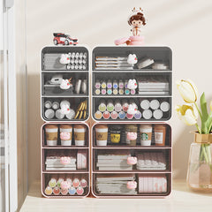 Cartoon Cosmetic Storage Box Desk Dresser Skin Care Products Shelf Organizer