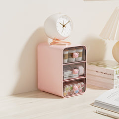 Cartoon Cosmetic Storage Box Desk Dresser Skin Care Products Shelf Organizer