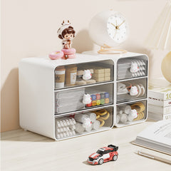 Cartoon Cosmetic Storage Box Desk Dresser Skin Care Products Shelf Organizer