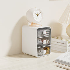 Cartoon Cosmetic Storage Box Desk Dresser Skin Care Products Shelf Organizer