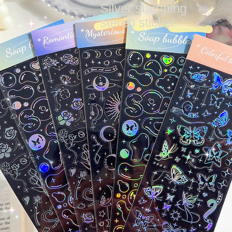 4pcs 3D Stickers DIY Materials Decorative Stickers
