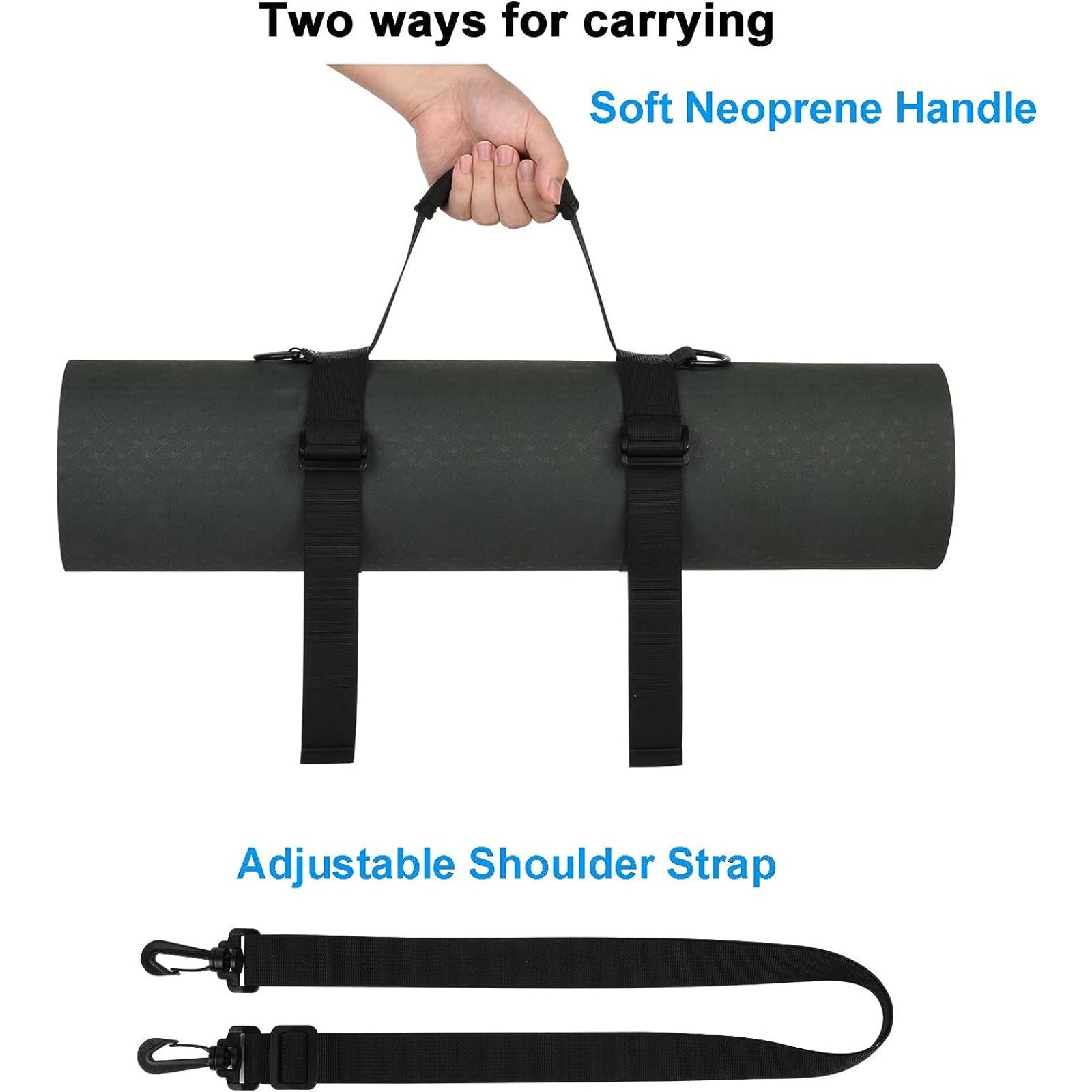Portable Yoga Mat Storage Strap Adjustable Sling Handle