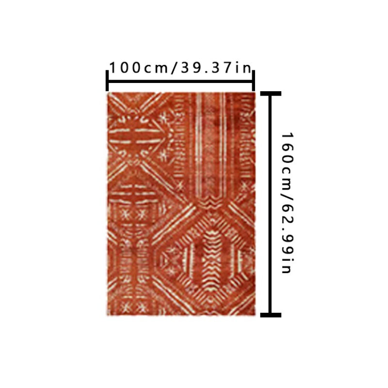 Bohemian Small Entryway Area Rug Non Slip Geomatric Tribal Doormat