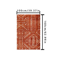 Bohemian Small Entryway Area Rug Non Slip Geomatric Tribal Doormat