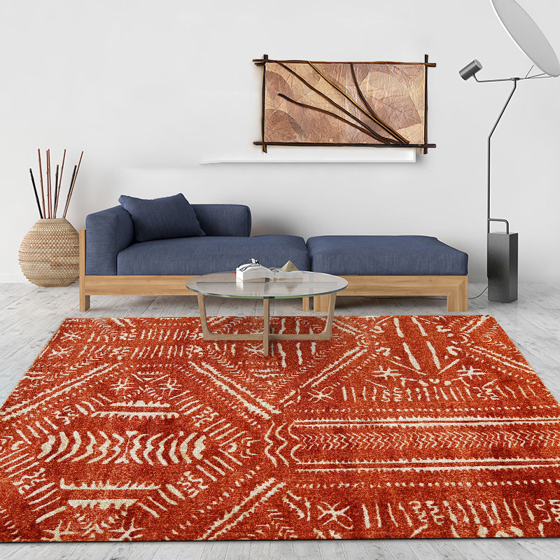 Bohemian Small Entryway Area Rug Non Slip Geomatric Tribal Doormat