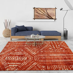 Bohemian Small Entryway Area Rug Non Slip Geomatric Tribal Doormat