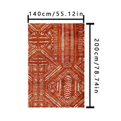 Bohemian Small Entryway Area Rug Non Slip Geomatric Tribal Doormat