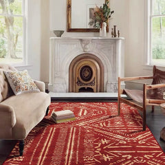 Bohemian Small Entryway Area Rug Non Slip Geomatric Tribal Doormat