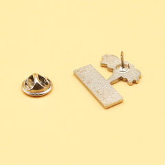 Flower Badge Backpack Coat Accessories Pin Cartoon Metal Brooch Jewelry