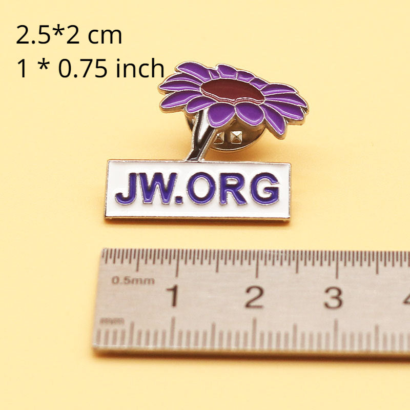 Flower Badge Backpack Coat Accessories Pin Cartoon Metal Brooch Jewelry