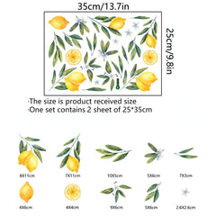 Lemon Wall Sticker Self Adhesive Removable Decor