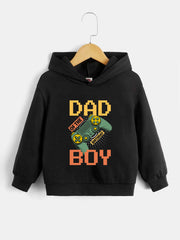 Boys Gamepad Print Hoodies Spring Fall Kids Sweatshirt
