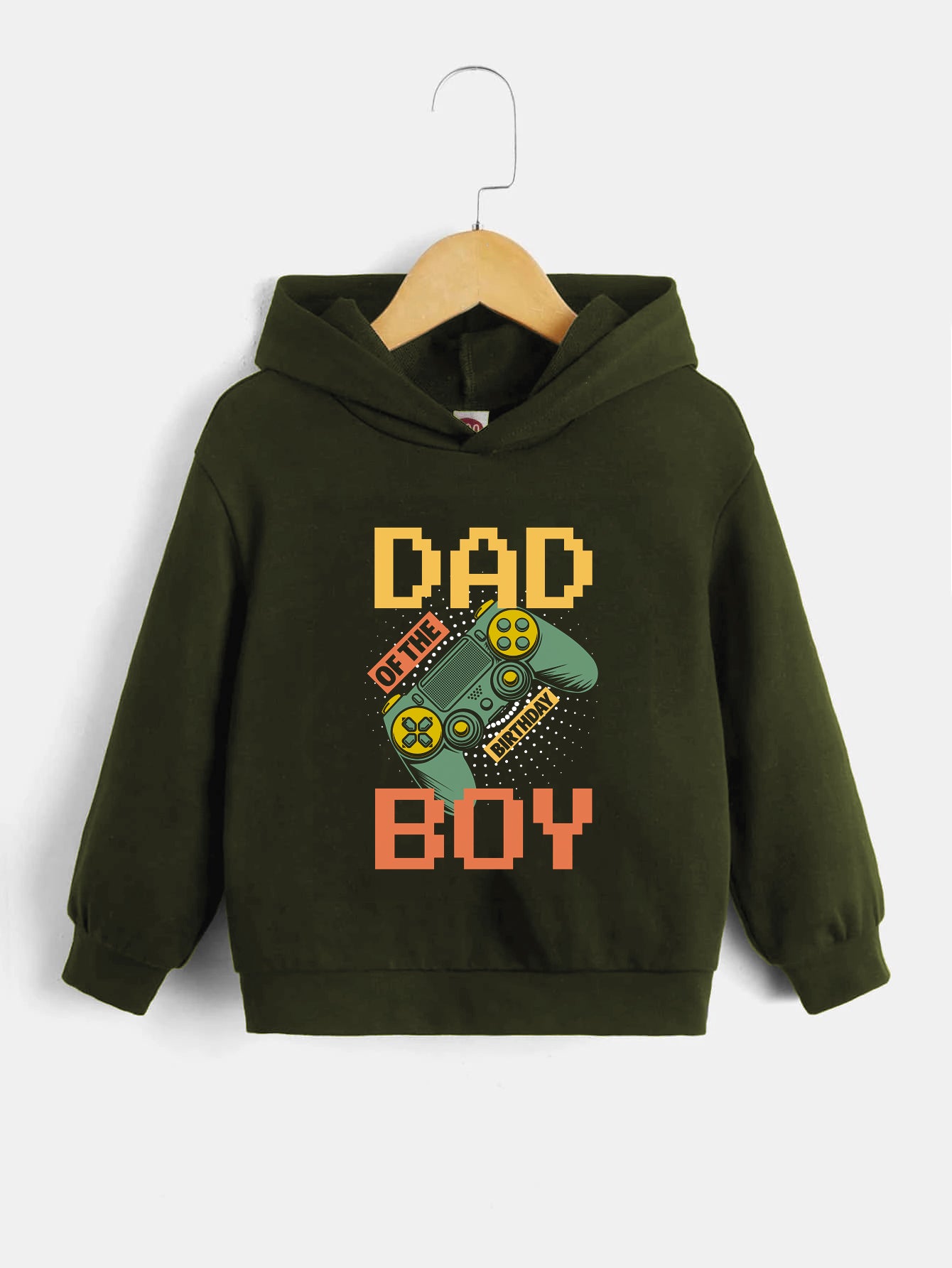 Boys Gamepad Print Hoodies Spring Fall Kids Sweatshirt