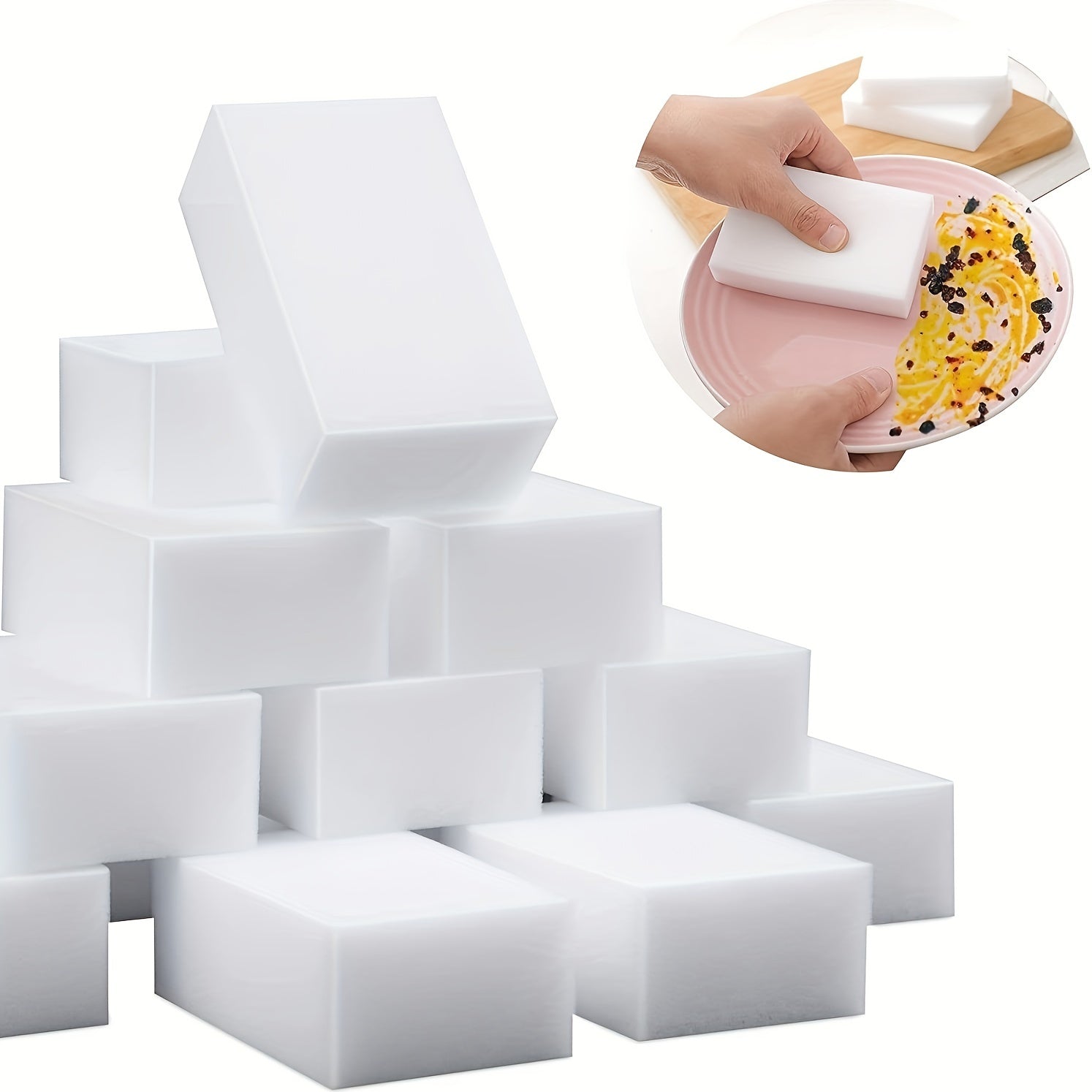 10pcs Magic Cleaning Sponges Eraser Melamine Sponge Foam Pads