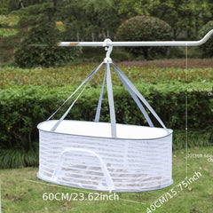 3-Layer Folding Fish Mesh Hanging Drying Net with Zipper