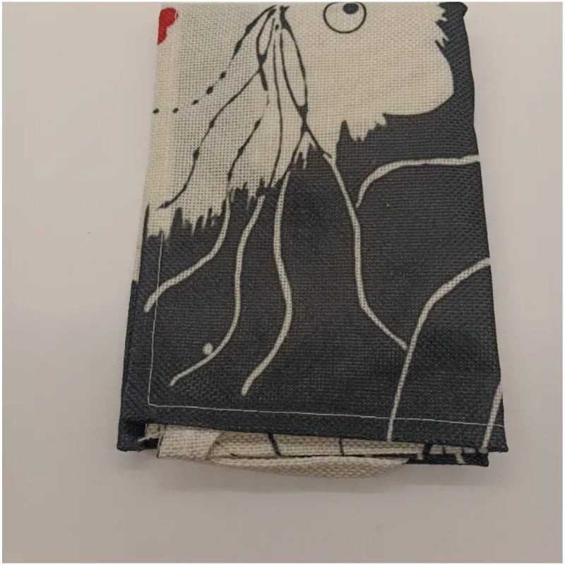 Cat Printed Linen Apron Adjustable & Stain Resistant for Chefs Gardeners Bakers