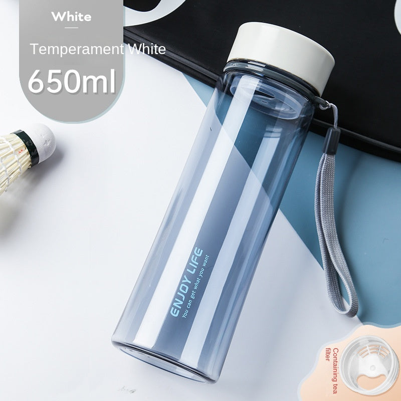 Portable Plastic Water Cup Outdoor Sports With Rope