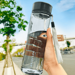 Portable Plastic Water Cup Outdoor Sports With Rope