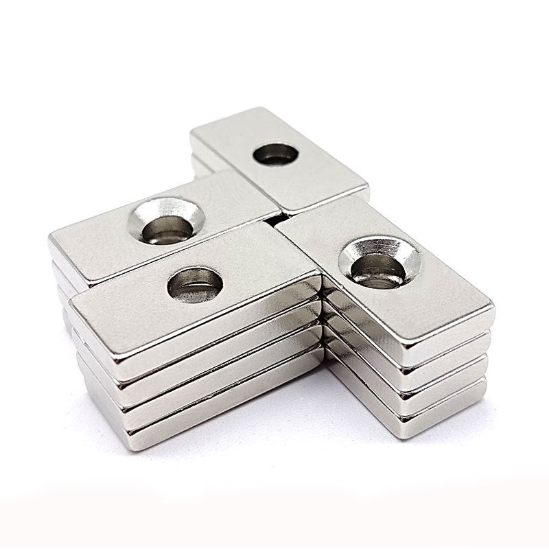 8pcs 20x10x3mm NdFeB Rare Earth Magnets for LED Lamp, Square Punch