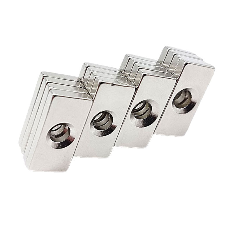 8pcs 20x10x3mm NdFeB Rare Earth Magnets for LED Lamp, Square Punch