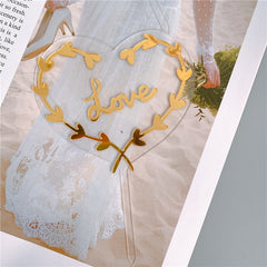Love Flower Branch Acrylic Cake Insert