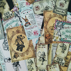 40pcs Alice Theme Waterproof Vinyl Stickers Water Bottle Laptops Computers Phone