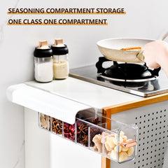 Fridge Drawers Pull Out Organizer Bin Storage Boxes Adjustable Compartment