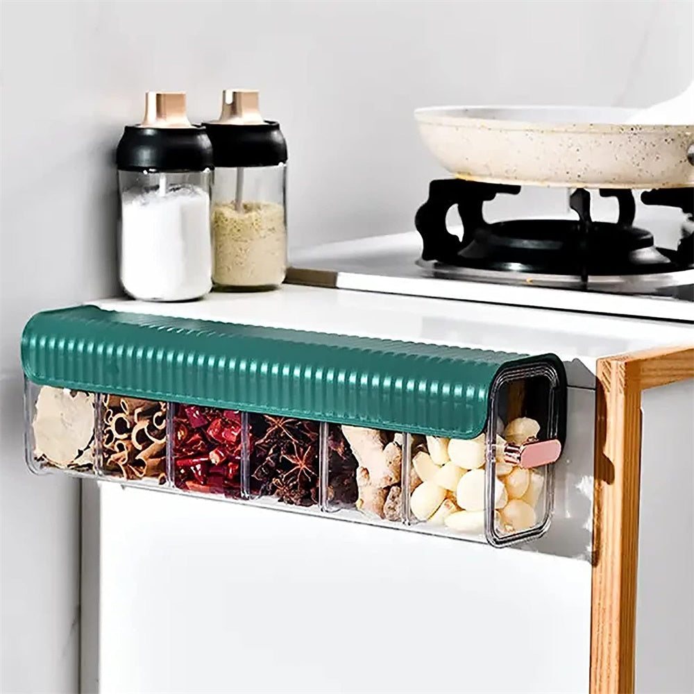 Fridge Drawers Pull Out Organizer Bin Storage Boxes Adjustable Compartment