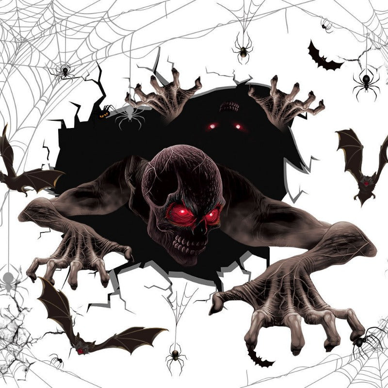 Halloween Blood Hand Prints Sticker Haunted House Horror Decor