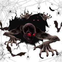 Halloween Blood Hand Prints Sticker Haunted House Horror Decor