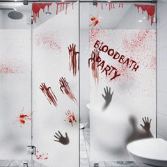 Halloween Blood Hand Prints Sticker Haunted House Horror Decor