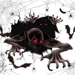 Halloween Blood Hand Prints Sticker Haunted House Horror Decor