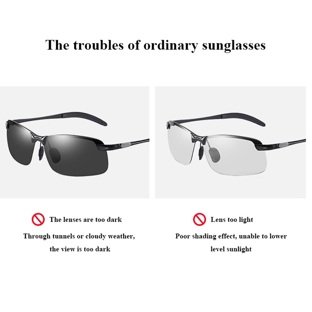 Polarized Chameleon Frame Changing Driver Glasses