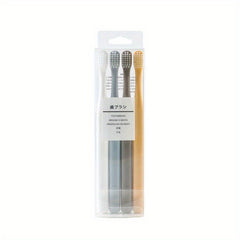 4pcs Disposable Soft Bristled Macaron Toothbrush for Adults