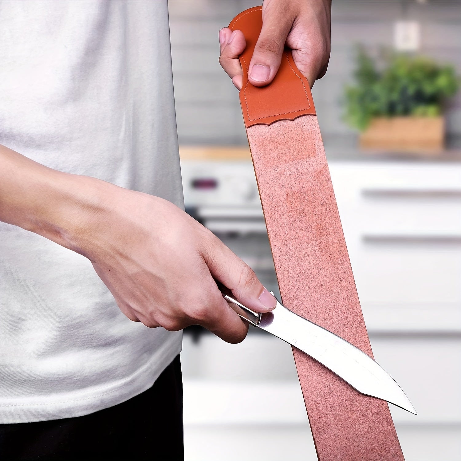 Leather Razor Strop Double Sided Sharpening Belt - Straight Razors