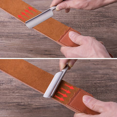 Leather Razor Strop Double Sided Sharpening Belt - Straight Razors