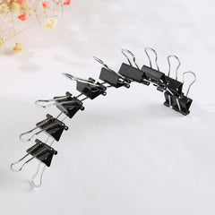 60pcs Colorful Metal Binder Clips Paper Clamp Stationery