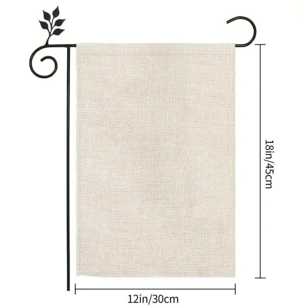 Valentines Garden Flag Double Sided Love Heart Tree Rustic Outdoor Flag
