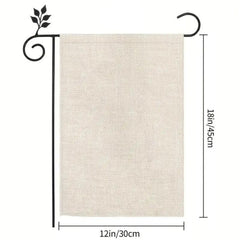 Valentines Garden Flag Double Sided Love Heart Tree Rustic Outdoor Flag