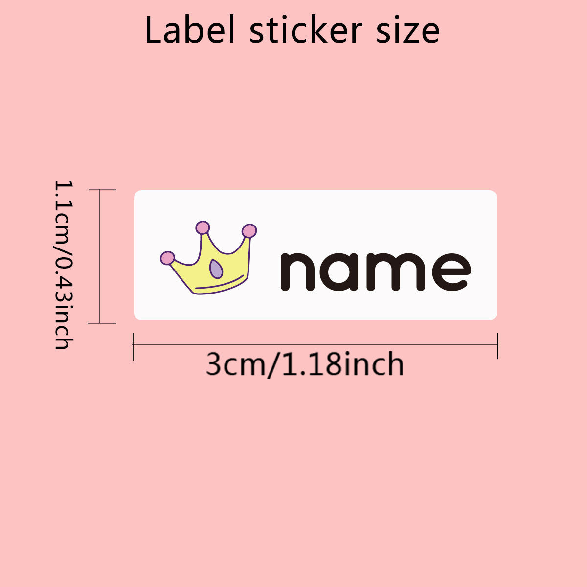 Custom Name Table Sticker Waterproof Personalized Label