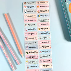 Custom Waterproof Name Tag Stickers 60-240pcs
