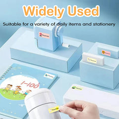 Custom Name Stickers Waterproof Labels Animal Pattern School Stationery
