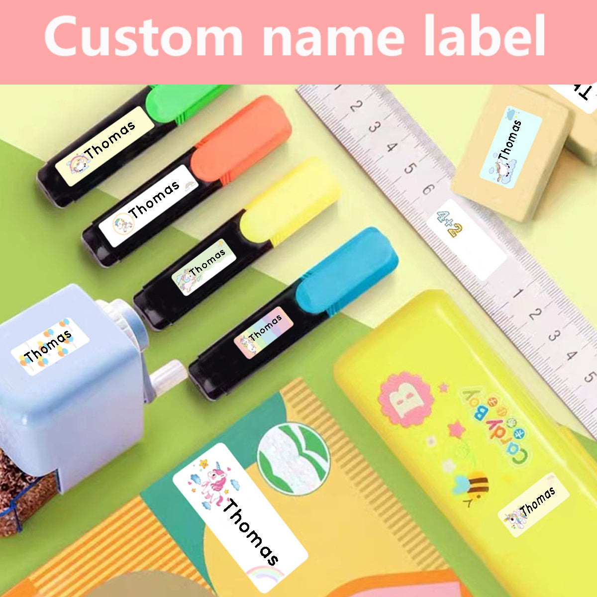 Personal Name Stickers Waterproof Custom Stickers For Daycare Scrapbook