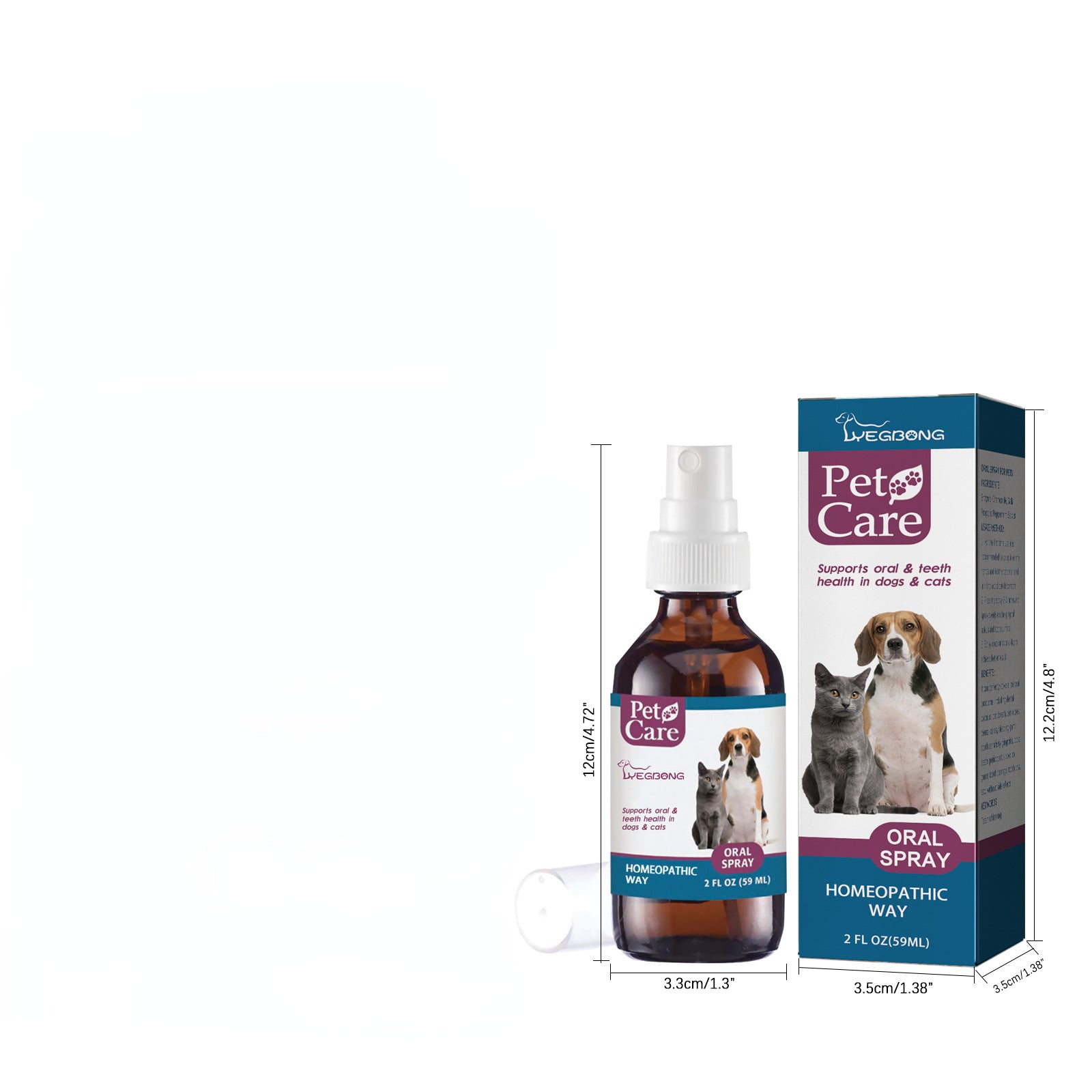 Pet Mouth Cleaning Spray For Dogs And Cats - Tartar & Bad Breath Remover